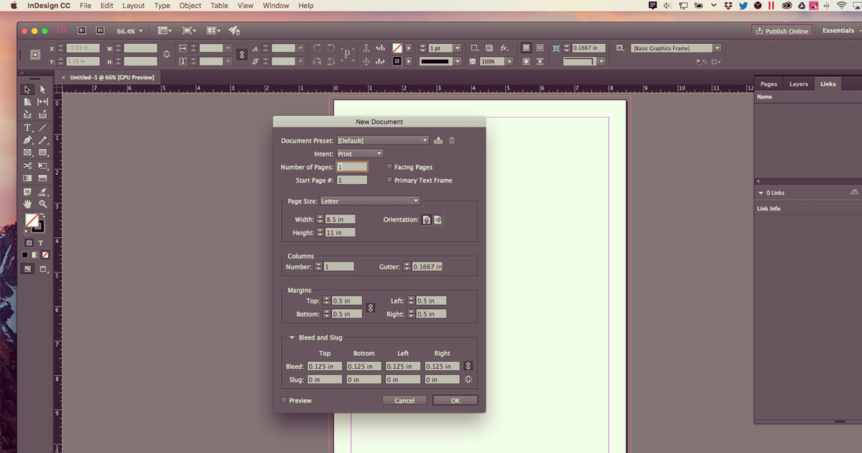 Setting Bleeds in InDesign