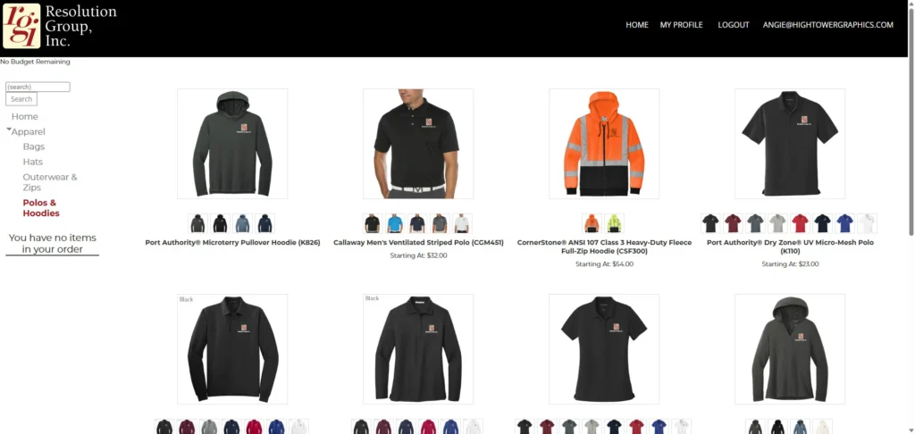 apparel store screenshot2